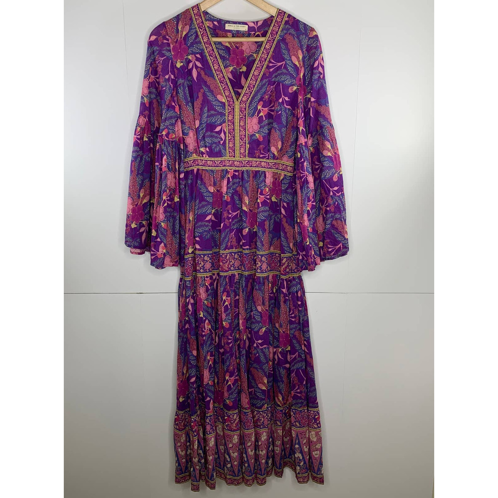 Spell & the Gypsy Collective Bianca Boho Maxi Lavender Wisteria Dress - Picture 5 of 15